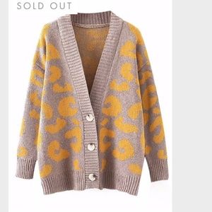 'Penelope' Leopard Print Cardigan